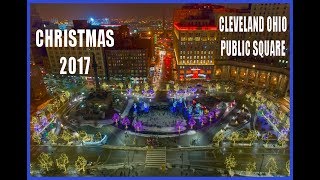 Cleveland Ohio Public Square Christmas 2017