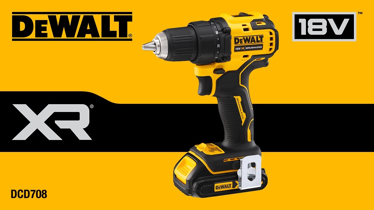 Perceuse-Visseuse Sans Fil DEWALT DCD708D2T-QW 18V Brushless - 2 Vitesses, 65Nm | Coffret TSTAK Avec 2 Batteries