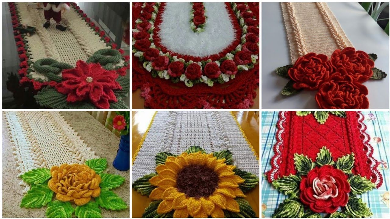 highly running ideas of crochet table runner patterns