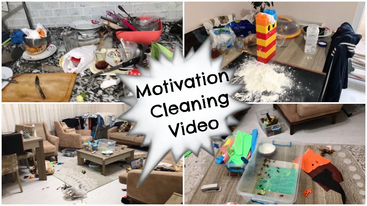 Tüm evi temizledim / Çocuklu ve Kirli Ev 🙈😍😭 Rahatlatıcı Motive Edici Temizlik Videosu #367