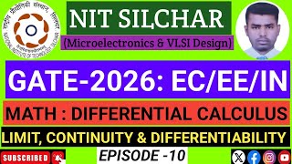 📚 GATE Concepts Made Easy: Limits, Continuity & Differentiability || GateSphere || Gate 2026 ||