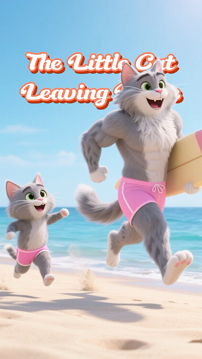 The Little Cat Leaving Home. #cat #funny #cute #aicat#lovelycat