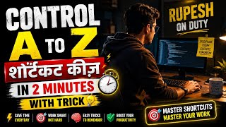 Ctrl A to Z Shortcut Keys in 2 Minutes with trick 🔥 ||