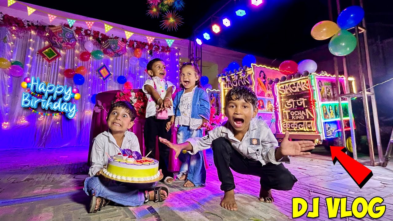 😱 6 Saal Ke Bacchon Ne Banayi DJ Wali Birthday Party 🎉 | Mini DJ Kids Vlog