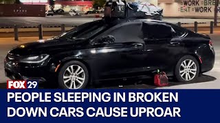 South Philadelphia residents fed up over people living in broken down cars