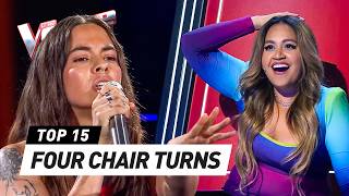 : Jaw-Dropping 4-CHAIR-TURN Blind Auditions on The Voice