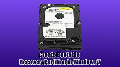 Create Bootable Recovery Partition in Windows 7