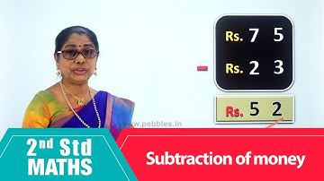 2nd Std Maths | Subtraction of money | Mathematics Class -2 | Maths Part-218