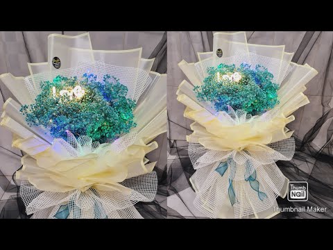 Video Cách bó hoa babi khô | Cách bó hoa baby | Cách bó hoa... - youtube