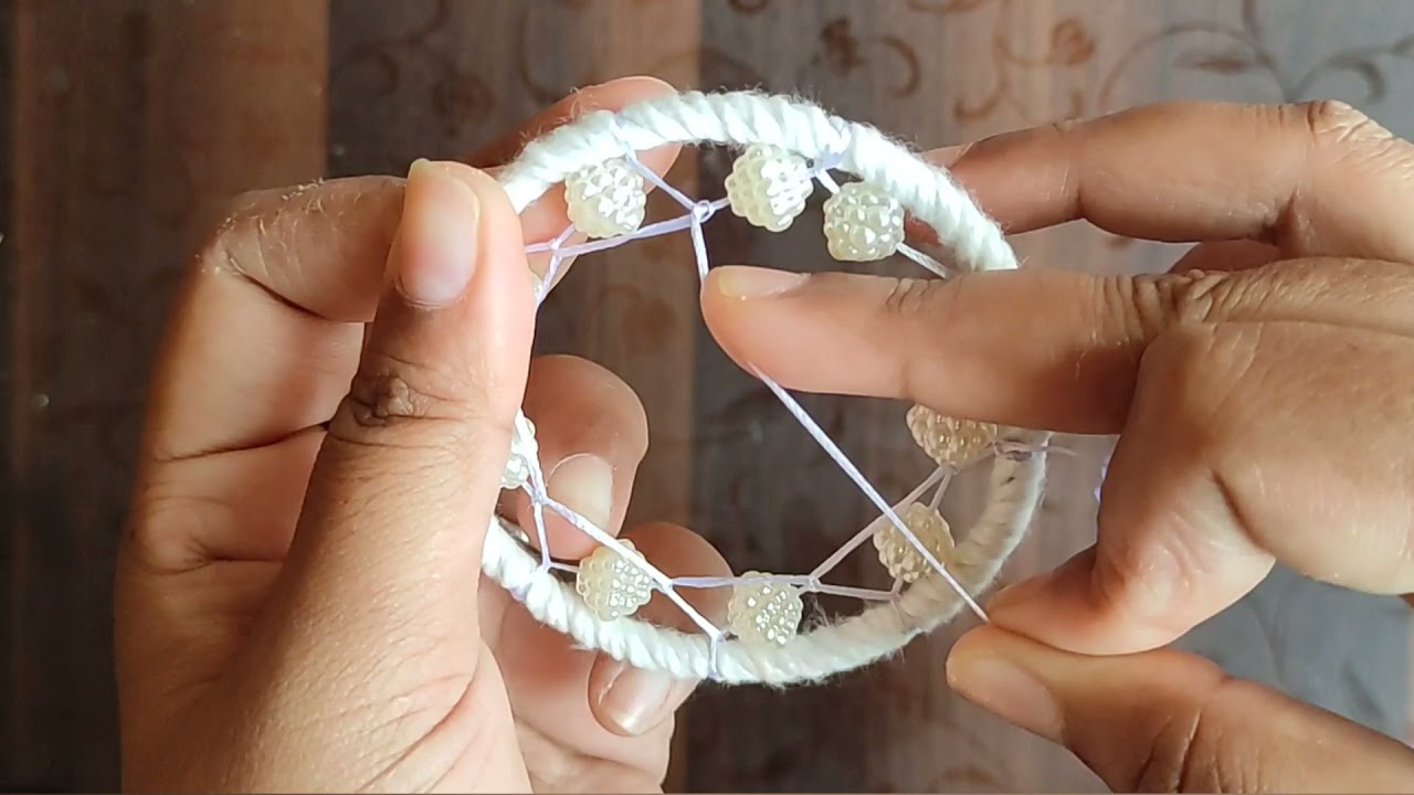 DIY Dreamcatcher | How to make dreamcatcher webbing pattern step by step tutorial video