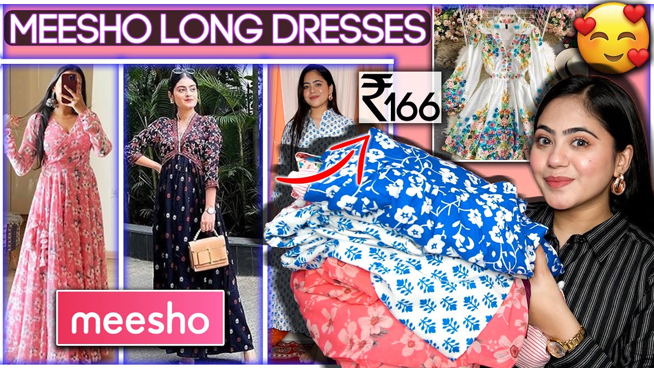 meesho app long dress