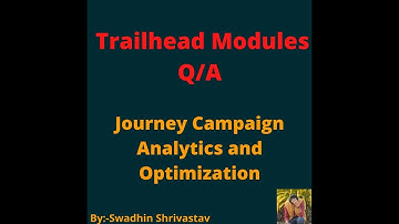 Journey Campaign Analytics and Optimization #salesforce #swadhinshrivastav #trails #project #crm