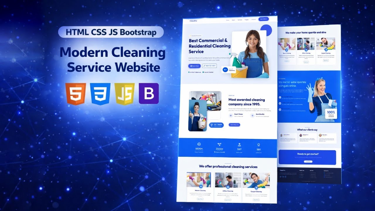 Build Modern Website Using HTML CSS Bootstrap (Step-by-Step) - YouTube