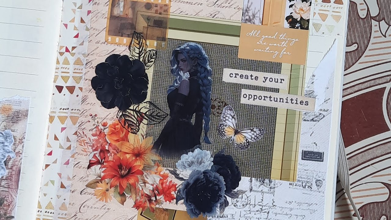 Journal with me | Yellow and black journal | aesthetic journal