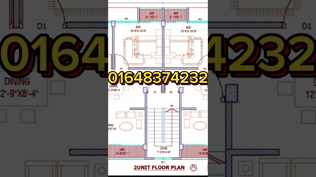 2Unit House Plan | small house design | 