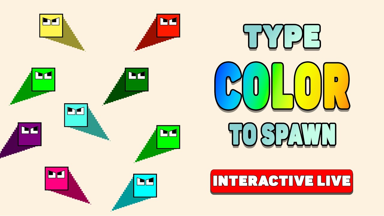 Color Battle - Type Color to Spawn | Square League 🟦🟥🟨🟩 25.02.2026