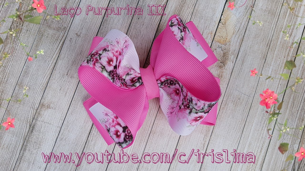 Laço Mil Faces Purpurina III Por Iris Lima