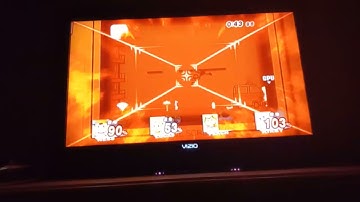 Super Smash Bros. Brawl Ness (CPU) VS Lucas (CPU) VS Kirby (CPU) + Peach Loses