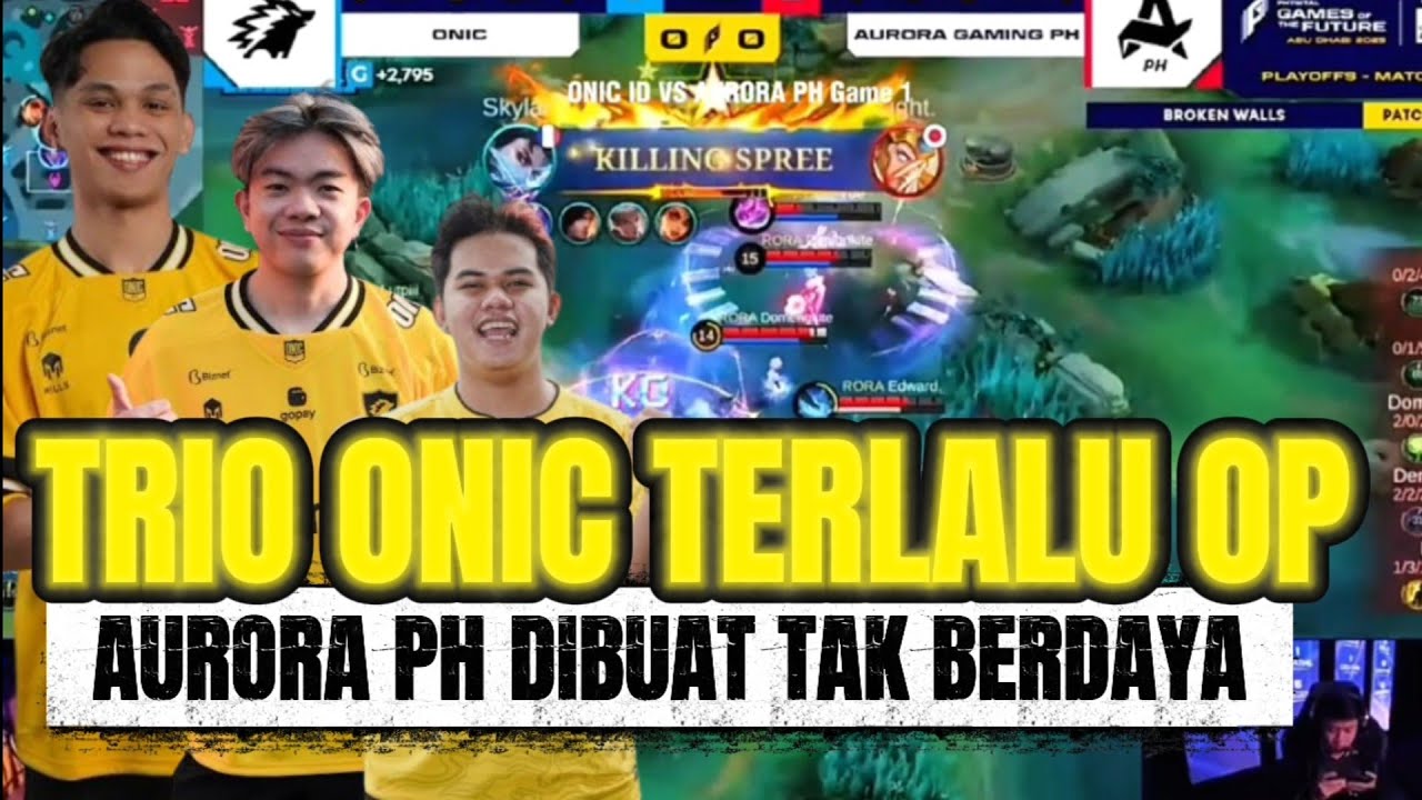 Trio ONIC: Skylar Kiboy Sanz Habisi Aurora PH di Semifinal Games of the Future 2025 | ONIC vs AURORA