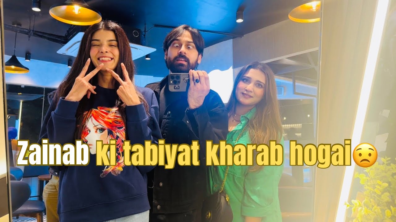 Zainab ki tabiyat kharab hogai Seafood kha kar 😟 | HamzaShykh