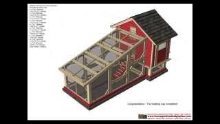 S110 - Chicken Coop Plans Construction - Chicken Coop Design - How To Build A Chicken Coop See and get Detailed Plans for 