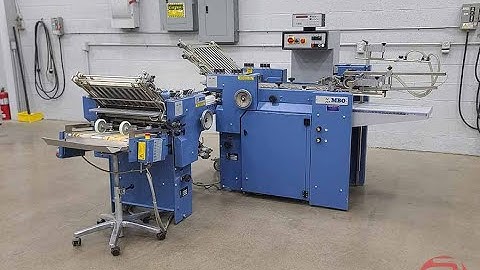 004 MBO B118 Pile Feed Paper Folder w/ 8pg Unit and Roll-Away Delivery