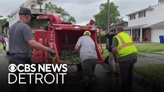 Macomb County residents continue cleanup efforts after powerful storm