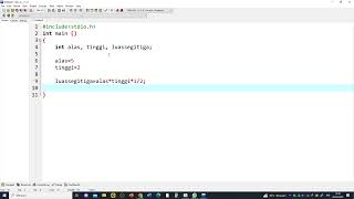 CARA MENCARI LUAS SEGITIGA MENGGUNAKAN PROGRAM BAHASA C