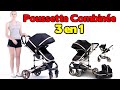 Poussette combine 3 en 1 poussette citadine landau poussette canne systme de voyage pour bb