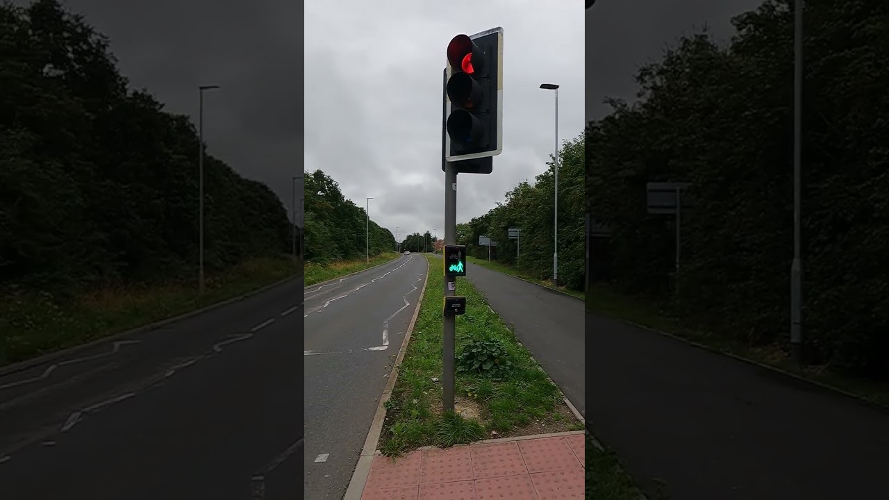 Marston Moretaine: Marston Bypass, PEEK TLED Traffic Lights Toucan Crossing