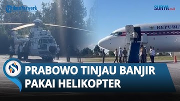Presiden Prabowo Langsung Naik Helikopter Caracal Tinjau Lokasi Banjir di Sumatera