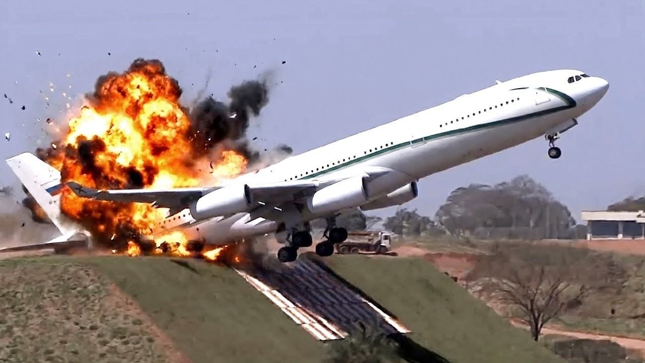 100 Shocking Plane Crashes and Mistakes Caught on Camera - YouTube