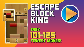 Escape Block King Easy Levels 101 to 125 Walkthrough [100% Perfect!]