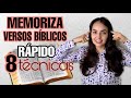 Cómo memorizar versículos Bíblicos rápidamente - 8 Técnicas | Hermana Doris