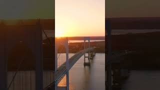 Scenes from a sunset in Newport, Rhode Island