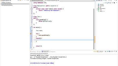 Learn Advanced C++ Programming : Custom Exceptions