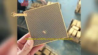 Honeycomb ceramic catalytic substrate for industrial VOCS