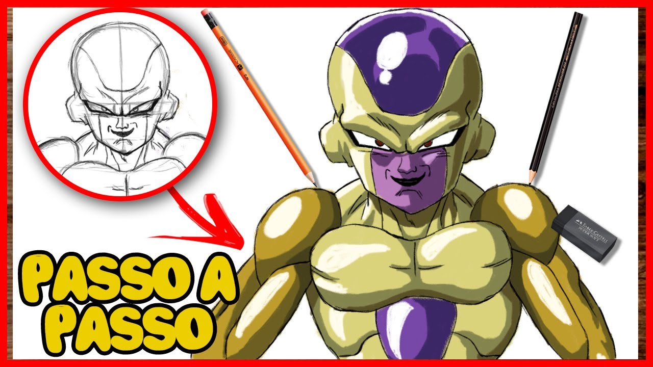 🔴 DESENHANDO AO VIVO! (Freeza Dourado) 