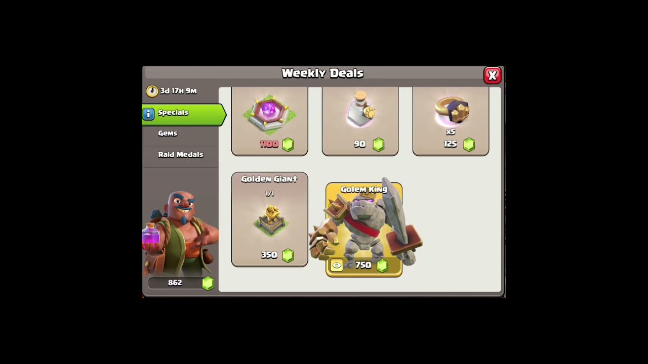 special offer golem skin 