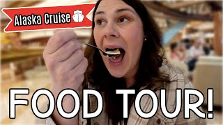 Cruise Ship Food Tour! What we ate on our Alaska Cruise | Princess Majestic