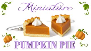 DIY Polymer Clay Pumpkin Pie Earrings Tutorial