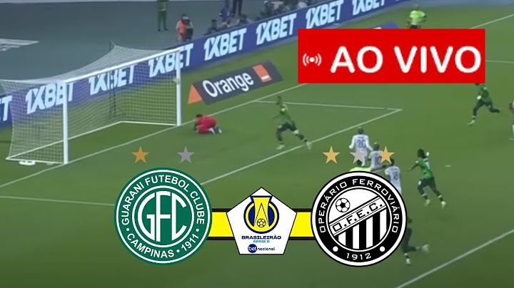 GUARANI X OPÉRÁRIO-PR I BRASILEIRÃO SÉRIE B 2024 I JOGO AO VIVO!
