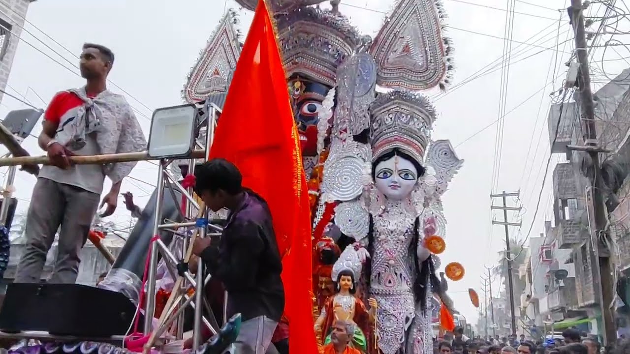 काली प्रतिमा विसर्जन शोभायात्रा भागलपुर #Kalipujavideo Bhagalpur Bihar 