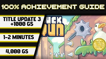 Duck Run Title Update 3 100% Achievement Walkthrough(Xbox/Windows Stack) * 1000GS in 1-2 Minutes *