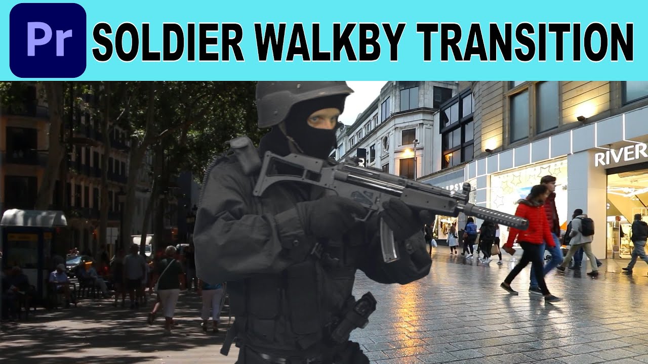 Soldier Walk by Transition Effect - Adobe Premiere Pro Tutorial