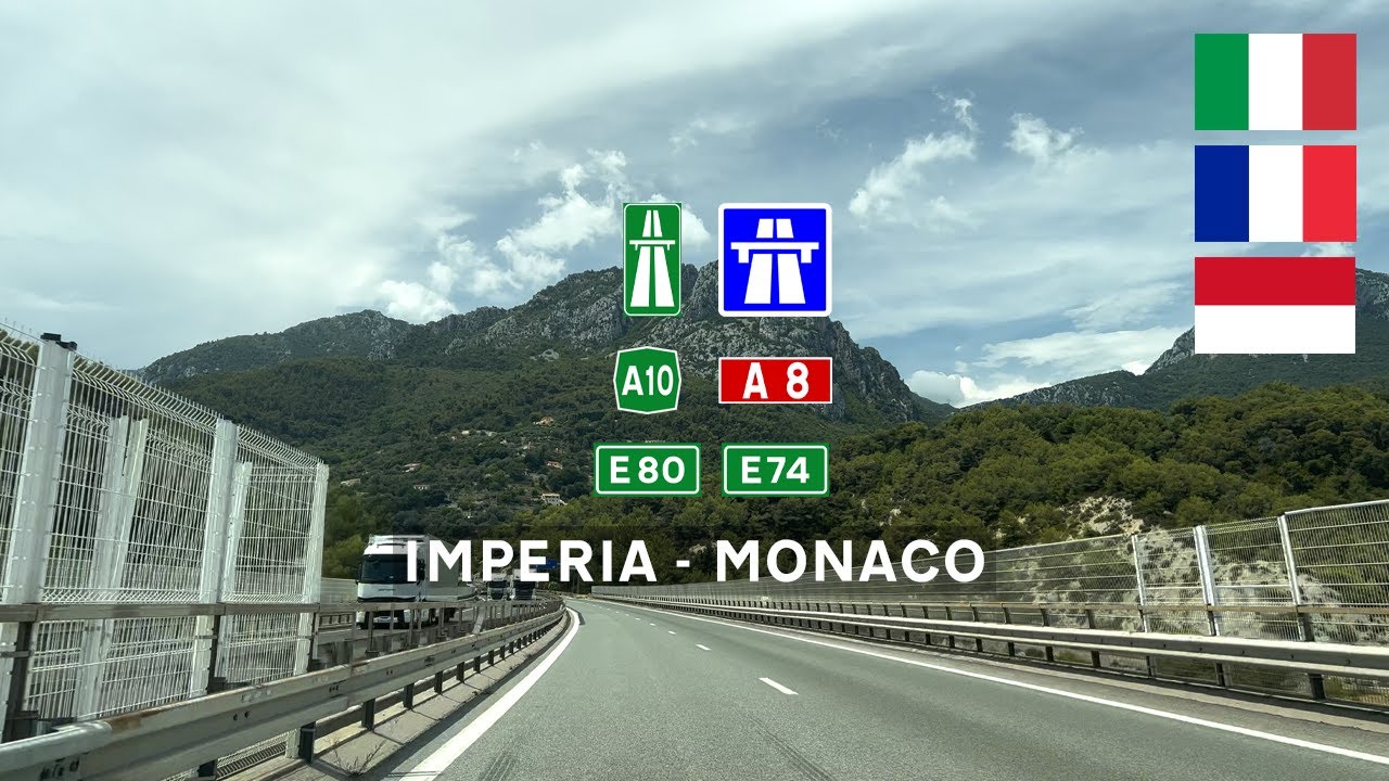 Driving in Italy, France & Monaco: Autostrada A10 E80 & Autoroute A8