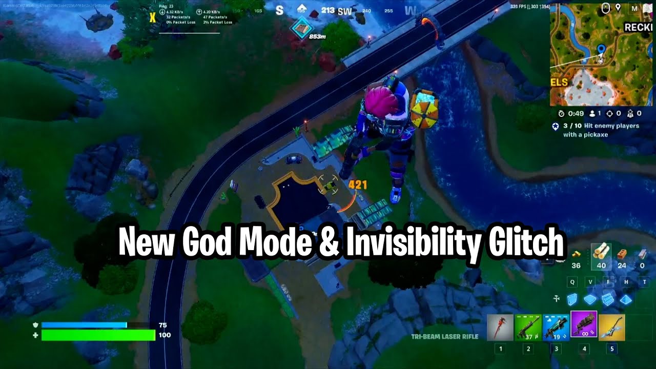 NEW God Mode And Invisibility + Invincibility Glitch in Fortnite