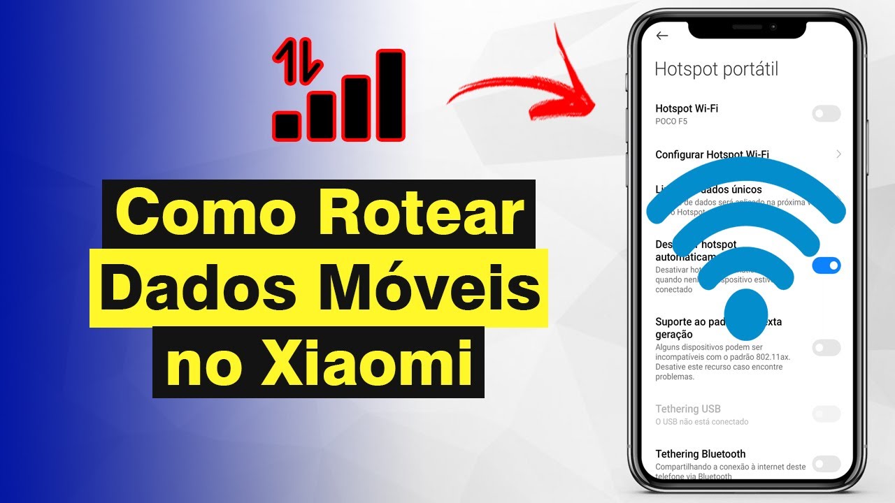 Como Rotear Dados Móveis no Celular Xiaomi - YouTube