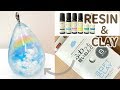 【UVレジン】100均粘土の雲で「虹空のしずく」を作りました🌈 cloud of clay, resin DIY