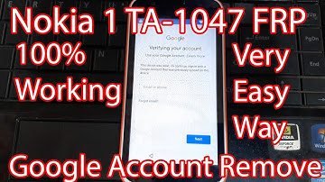 Nokia 1 TA-1047 FRP Bypass | Google Account Remove |